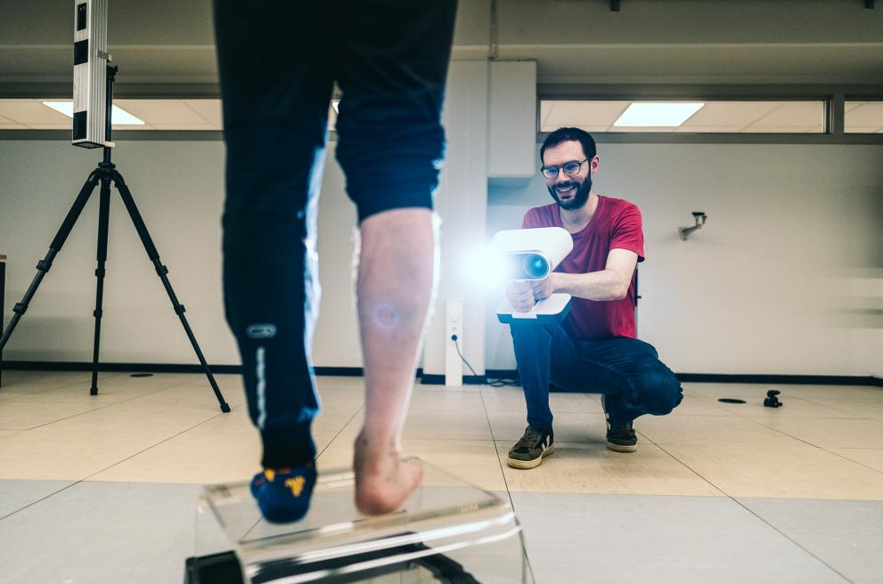 3D-scannen van een voet